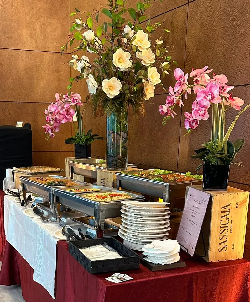 Corporate buffet setup