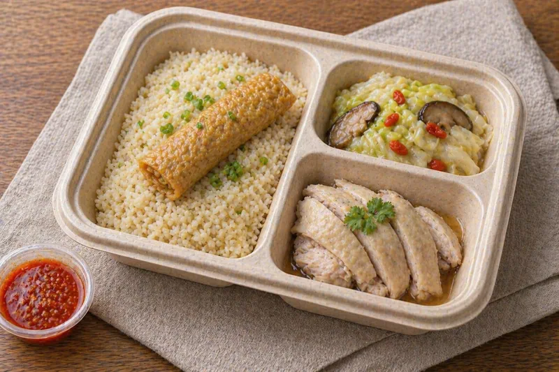 Classic Chicken Rice Bento Catering Singapore