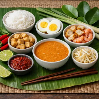 Kate's Laksa served with Topping & Gravy