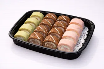Sliced Cream Swiss Roll