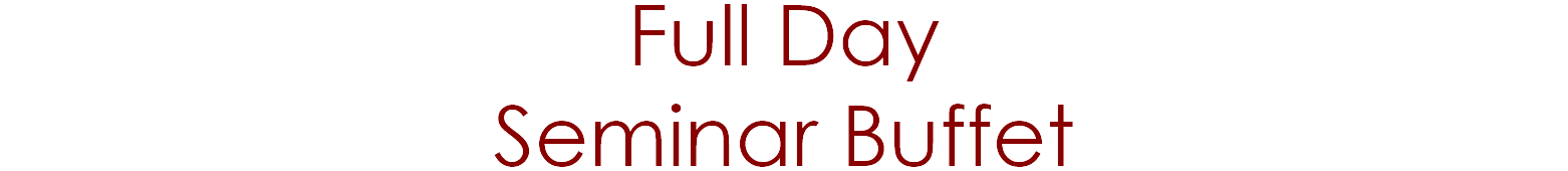 Full Day Seminar Buffet