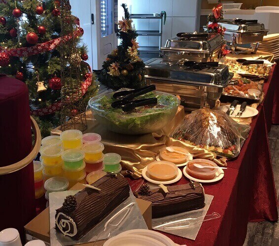 Christmas Buffet Set Up