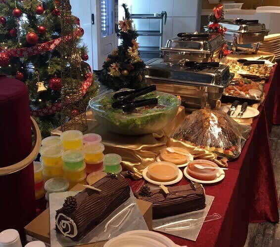 Christmas Buffet Set Up